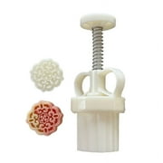 ZPAQI Flower Shaped Mooncake Stamps Pastry Decorating Tools for Kitchen Baking