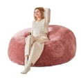 thumbnail image 6 of DIPU-Home 4FT Bean Bag Chair Adult Size, Memory Foam Filling Bean Bag Chairs for Adults and Teen, Large Bean Bags, Sofa Puff Gigante Con Relleno Grande for Living Room/Bedroom (Pink), 6 of 6