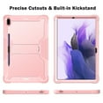 thumbnail image 3 of TECH CIRCLE Case for 2021 Samsung Galaxy Tab S7 FE 5G (12.4", SM-T730), Galaxy Tab S7+ Plus Case (12.4 Inch, SM-T970) - Multiple Protection Shockproof Hard Cover with Stand (Rosegold), 3 of 3