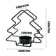 thumbnail image 3 of Candle Holders Christmas Tree Iron Candle Holders Holiday Party Table Decoration Home Gifts, Metal Candle Holders, Iron Frame, 2-Tier Design, Festive Season Decor, Elegant Home Accents, for Living, 3 of 9