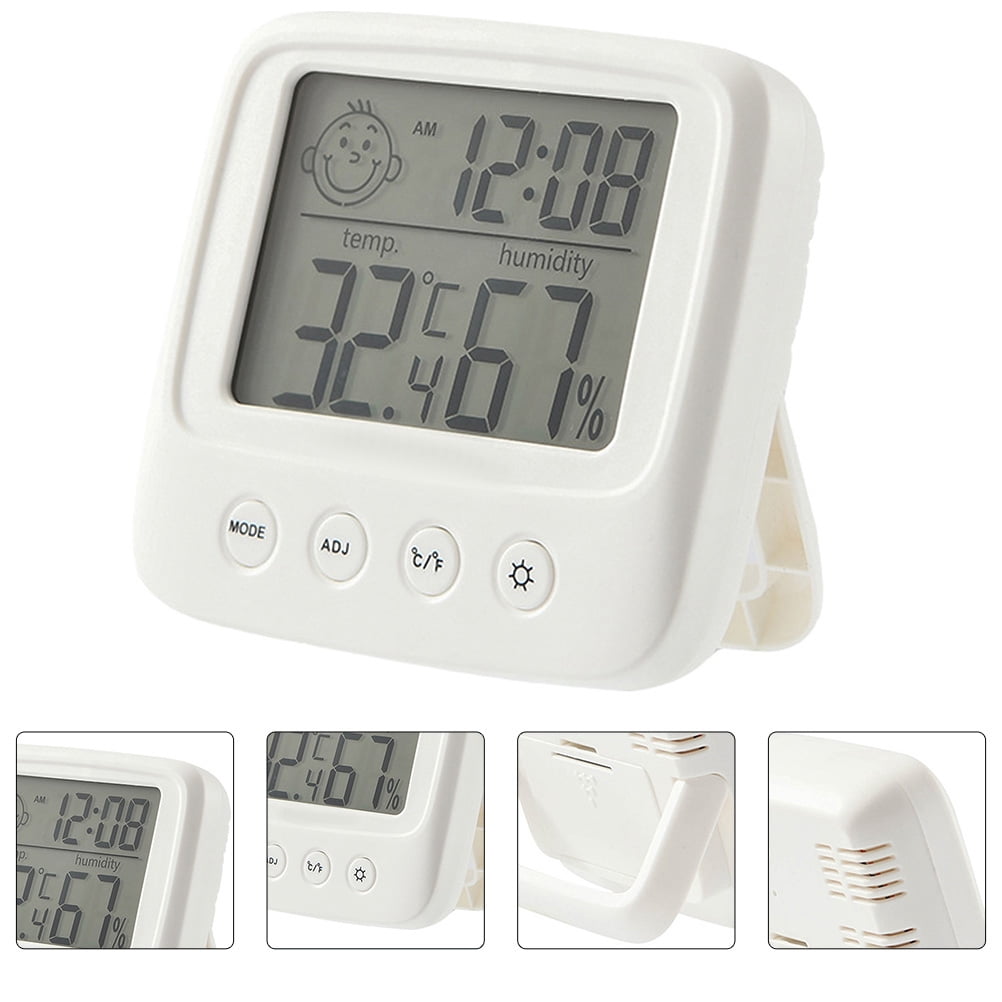 OULII 1Set ABS Thermometer Hygrometer for Families Professional Temperature Monitor with Simple Design