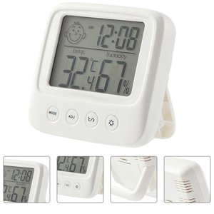 OULII 1Set ABS Thermometer Hygrometer for Families Professional Temperature Monitor with Simple Design
