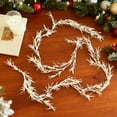 thumbnail image 5 of Elainilye Christmas Tree Decor Simulation Rattan Leaves Branches Champagne Gold Powder for Holiday Arrangement and Party Decoration, 5 of 6