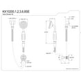 thumbnail image 2 of Kingston Brass KX10202SE Vintage Hand Shower Kit, Polished Brass, 2 of 5