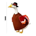 thumbnail image 3 of AZXY Thanksgiving Turkey‑Themed Porch Goose Outfit, 23" Goose Clothes Dress Set, Goose Clothing & Goose Cloth for Cement Plastic Porch Goose Statue, Fall Harvest Outdoor Decor for Yard Lawn Garden, 3 of 7