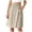 Khaki, variant on Womens High Waist Loose Skort Summer Knee Length Modest Skirt Holiday Comfy Shorts (Khaki, XXL)