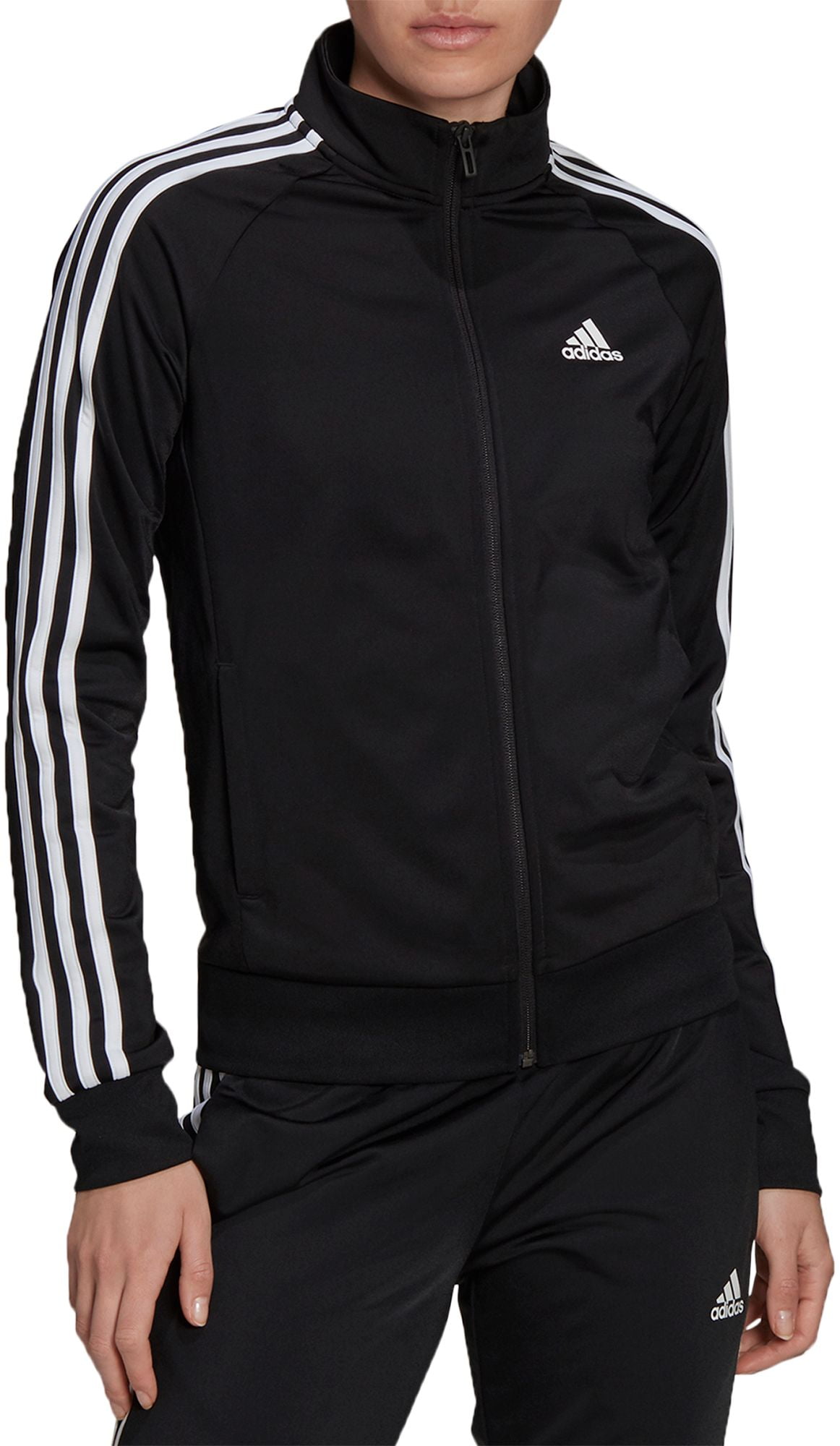 Women's adidas Essential Tricot Track Jacket Color: Black Size: X