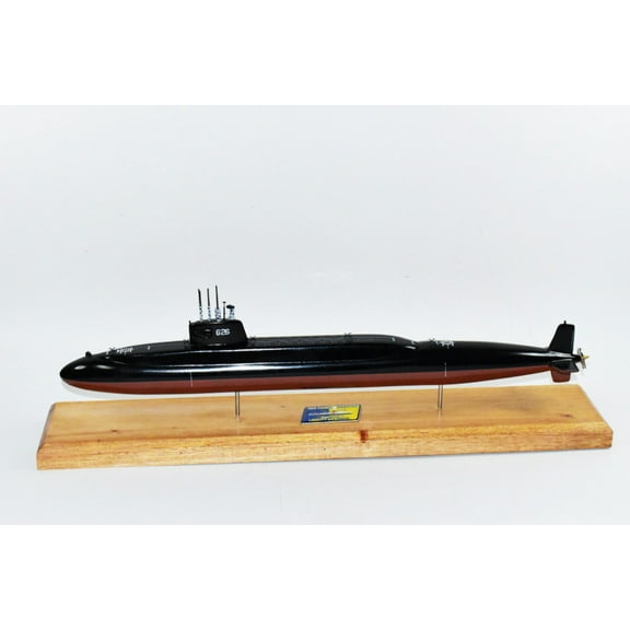 USS Daniel Webster SSBN-626 Submarine Model,Navy,Scale Model,Mahogany,20 inch,Lafayette Class