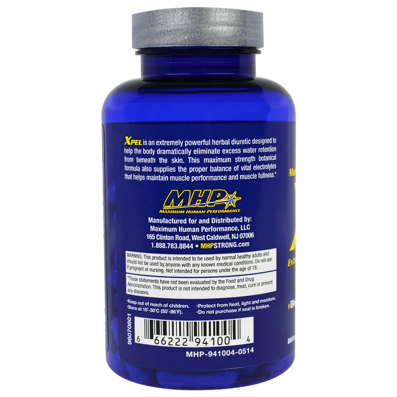 MHP XPEL, Maximum Strength Herbal Diuretic, 80 Capsules