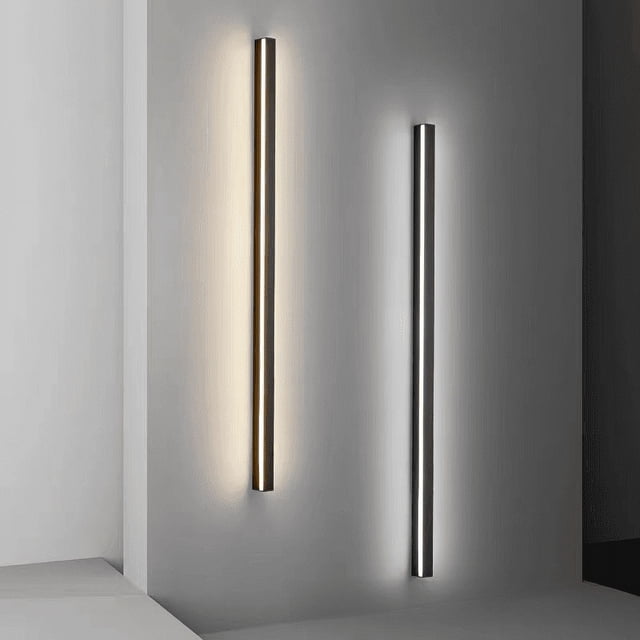 Lámpara de pared de una palabra, moderna, simple, de dos caras, luminosa, para dormitorio, sala de estar, pared de fondo, pasillo, escalera, lámpara de línea