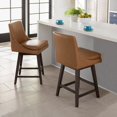 thumbnail image 2 of Luca Counter Height Swivel Barstool Set of 2 Blue - Bar Height - 29-32 in., 2 of 5