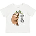 thumbnail image 3 of Inktastic I Live to Hug Cute Sloth on a Branch Boys or Girls Toddler T-Shirt, 3 of 5