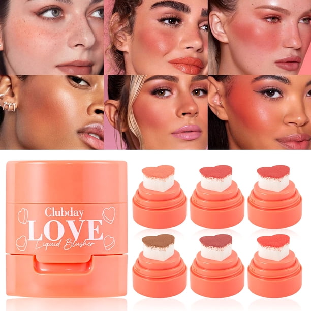 Ganfancp Contorno de Mejillas Sellos Colorete Natural Tridimensional Nude Rojo Sol Rouge Artículos En Liquidación 1* Colorete