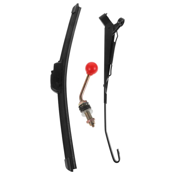 GOOHOCHY Limpiaparabrisas manual universal, repuesto de escobilla de limpiaparabrisas manual, accesorio para UTV, limpiaparabrisas para motocicletas UTV.