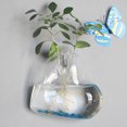 thumbnail image 4 of Wall Hanging Planter Modern: 2PCS Decorative Glass Planter Flower Vase Plant Pot, 4 of 10