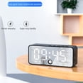 thumbnail image 4 of Clearance! Bluetooth Speaker Digital Alarm Clock LED Display Clock For Kids Bedroom Large Number Clock Snooze Function Pink, 4 of 13