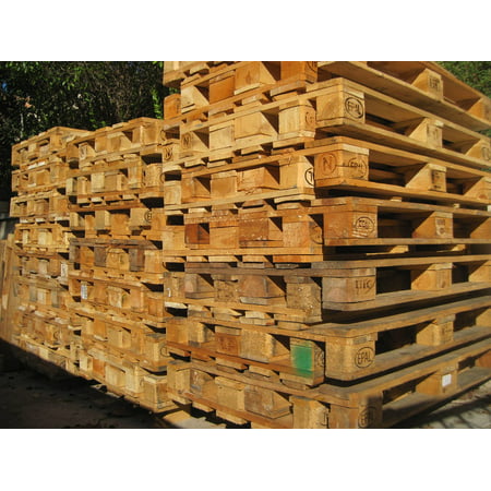 LAMINATED POSTER Epal Pallet Euro Pallet Shipping Pallet Industrial Poster Print 24 x