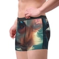 thumbnail image 2 of Sikiie Cute Flower Chihuahua Puppy Print Men's Boxer Briefs, Elastic Waistband Boxer Briefs Leggings-Large, 2 of 5