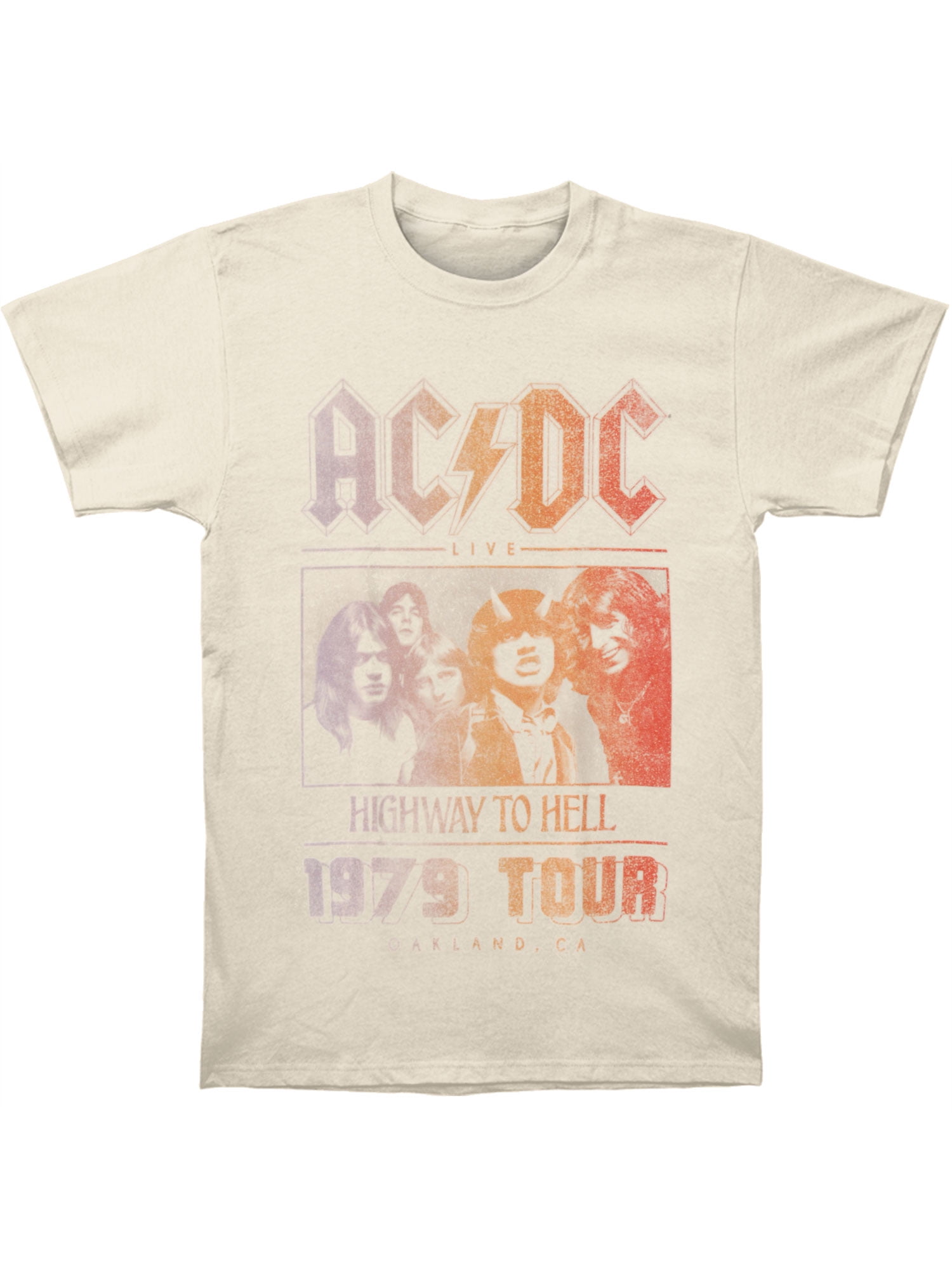 AC/DC Men's 79 Tour T-shirt Cream 