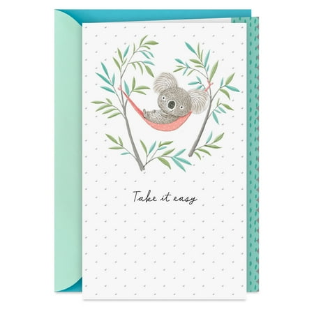 Hallmark Get Well Card (Take It Easy Koala Bear)