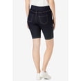 thumbnail image 2 of Jessica London Women's Plus Size Comfort Waist Stretch Denim Bermuda Short, 2 of 6