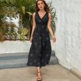 thumbnail image 4 of Raven Motif Rogue (Gris) Robe Sans Manches Robes d'Été Élégantes Robes de Soirée pour Femmes 2024 Jupe pour Femmes, 4 of 4