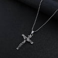 thumbnail image 5 of N XL Jewelry Cross Men s Necklace Hip Hop Long Sweater Chain Personality Retro Pendant Accessories, 5 of 5