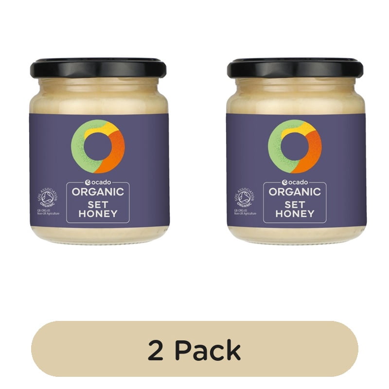 Ocado Organic Set Honey 340g, British Import (Pack of 2)