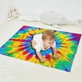 thumbnail image 2 of Colorful Rainbow Tie Dye Spiral Pattern Blanket,Comfortable Soft Flannel Throw Blanket,All Season,Warm Lightweight Blankets for Sofa Bed Couch Living Room Chair,30"x40", 2 of 4