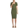 thumbnail image 3 of No Boundaries Juniors’ Snap Front Cardigan and Skirt Set, 2-Piece, 3 of 5