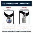 thumbnail image 5 of ABUS Cadena de seguridad cuadrada de acero endurecido 6KS de 2 pies x 1/4 pulgadas de grosor para bicicletas, contenedores, remolques, vehículos todo terreno, motocicletas y propiedad personal/industr, 5 of 5