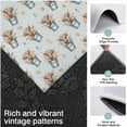 thumbnail image 3 of Blue Highland Cow Bucket Flower Pattern Kitchen Rugs Sets Of 3,Kitchen Runner Rugs Non Skid Washable,Decorative Kitchen Floor Mats for Kitchen,Sink,Laundry,17"x30"+ 17"x47" + 17"x59", 3 of 6