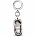 thumbnail image 3 of Sterling Silver Reflections Black And Red Enameled Runner\\'s Shoe Dangle Cha Made In China -Jewelry By Sweet Pea, 3 of 9