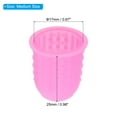 thumbnail image 2 of Uxcell Rubber Finger Tips Silicone Thumb Fingertip Protector Guard Thimble Pink Medium Size 10 Pack, 2 of 5