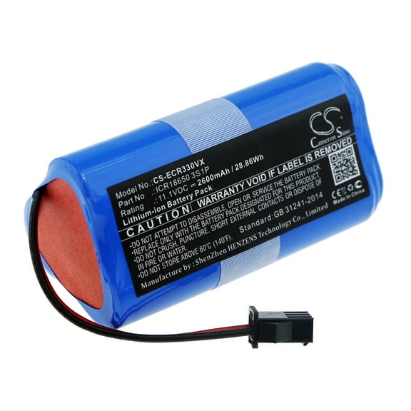 Szdcoo ICR18650 3S1P, 2600mAh Battery Replacement for Ecovacs CEN330, CR330, CR333
