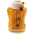 thumbnail image 2 of kladzum Dog Sweaters Dog Warm Shirt Fall and Winter Pet Clothes Puppies Fashion Sweet Button Sweater, Soft Puppies Clothing Winter Puppy Sweaters Warm Outfit, 2 of 4