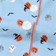 thumbnail image 6 of ZHOGXU Cozy Halloween Themed Short Sleeve Pajama Set Pumpkin Ghost Printed Turndown Collar Button Kids Girls Sleepwear Bedtime Comfortable, 6 of 6