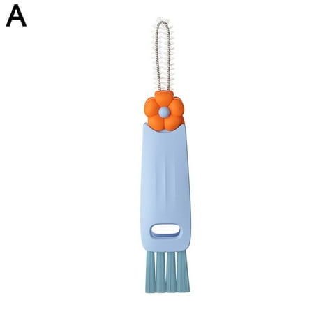 

3in1 Multifunctional Cleaning Brush Tiny Bottle Cup Lid Detail Brush Straw CleB4 B0Z1