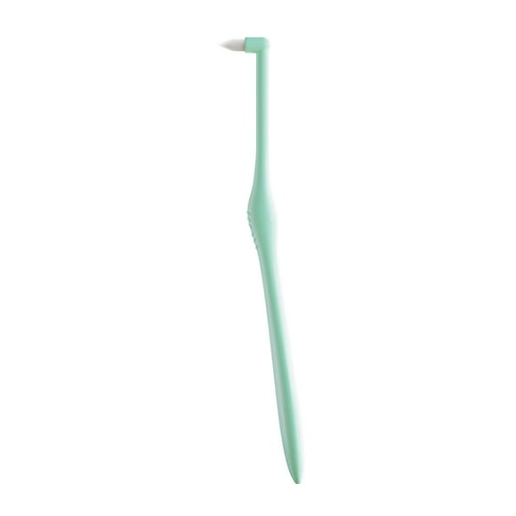 Dvkptbk Single Bundle Pointed Interdental Brush Orthodontic Tufted Interproximal Brush Tapered Singles Tip Cleaner for Braces Aligners and Wisdom-Teeth Grooves Scrubbers Cleaning Supplies