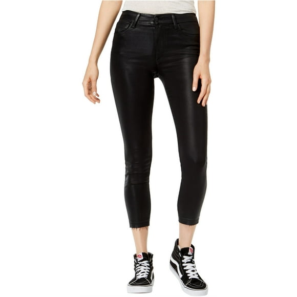 Jeans ajustados revestidos Joe's para mujer negro 24