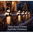 thumbnail image 5 of WinterGlow Snowman Icicle Light Decor, Christmas Holiday Accessory with Cascading Icicle Lights for Front Porch Outdoor Decoration, 5 of 5