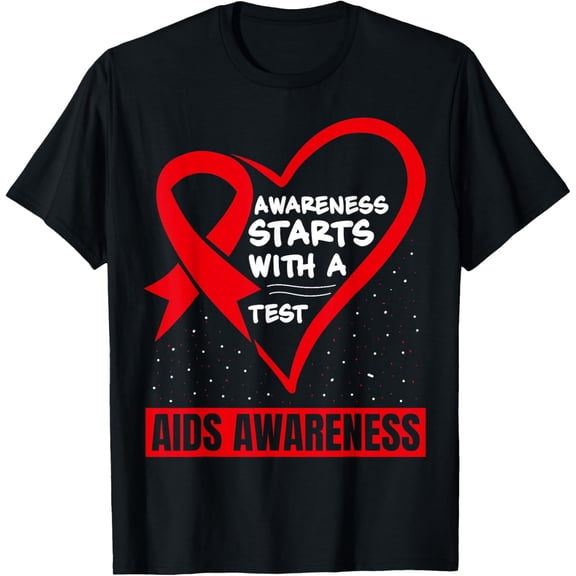Exquisite and comfortable-HIV Awareness Red Ribbon World AIDS Day Fighters T-Shirt
