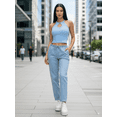 thumbnail image 2 of Set 2 Blusas Mujer Texturizada Casual Unitalla Blusa Crop Top para Mujer, 2 of 5