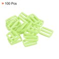 thumbnail image 3 of Unique Bargains Fruit Green Tri-Glide Slide Buckles Webbing Strap Fastener (100 Pack), 3 of 5
