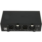 48V Phantom Power Supply, Microphone Phantom Power Supply with 2 XLR Cables, Support Dual Microphones, 48 V Phantom Power for Music Recording Equipment$$Music