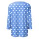thumbnail image 5 of mfyjkho Tops Para Hacer Ejercicio Para Mujer, Blusa Informal Con Cuello Redondo Y Mangas 3/4 Para Mujer Tops Para Salir L, 5 of 5