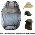 thumbnail image 2 of Head Net Mesh, Face Neck Netting From Insect Bug Bee Mosquito Gnats for Any Outdoor LoverGrey + Black, 2 of 8