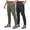 Black+Army Green, variant on 2-Pack Men's Cargo Pants, Tapered Hiking Joggers, 4-Way Stretch Water Resistant Quick Dry Breathable Lightweight