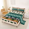 thumbnail image 2 of Erosebridal Bohemian Aztec Dreamcatcher Full Size Sheets, Western Cowboy Bed Sheets, 4-Piece 1 Flat Sheet, 1 Fitted Sheet and 2 Pillowcases, 2 of 5