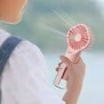 thumbnail image 4 of Misting Fan Handheld Fan HandHeld Misting Fan Rechargeable 4 Speed Adjustment Small Mister Fan Cooling Water, 4 of 8